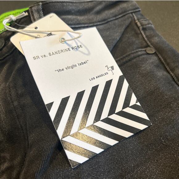 NWT Free People x Sandrine Rose Distressed Black Jeans, Women's Size 26 - Picture 3 of 10